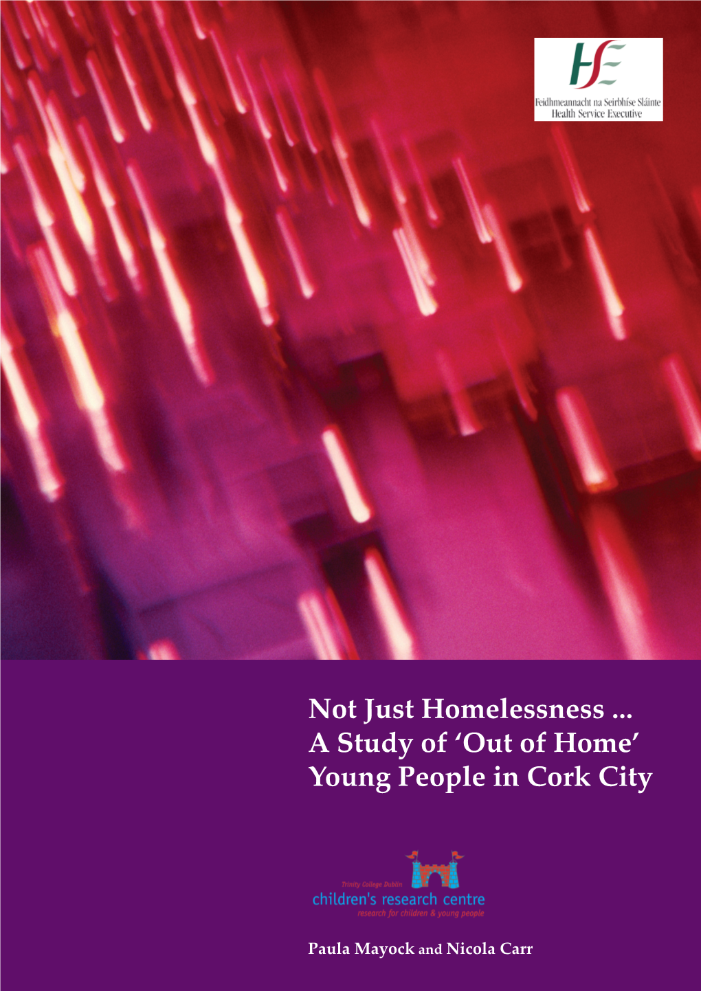 Not Just Homelessness ... a Study of 'Out of Home' Young People in Cork