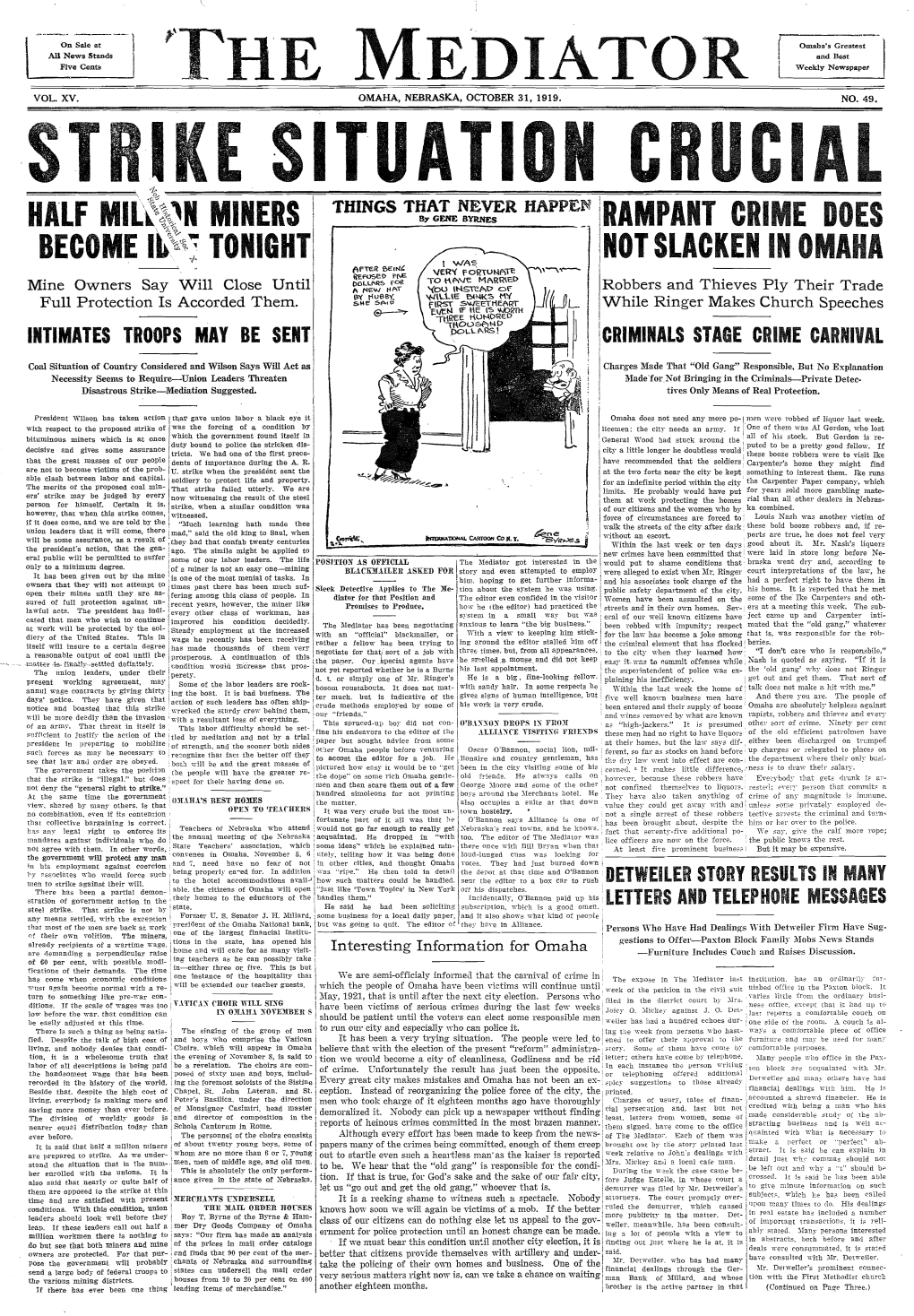 The Mediator October 31 1919