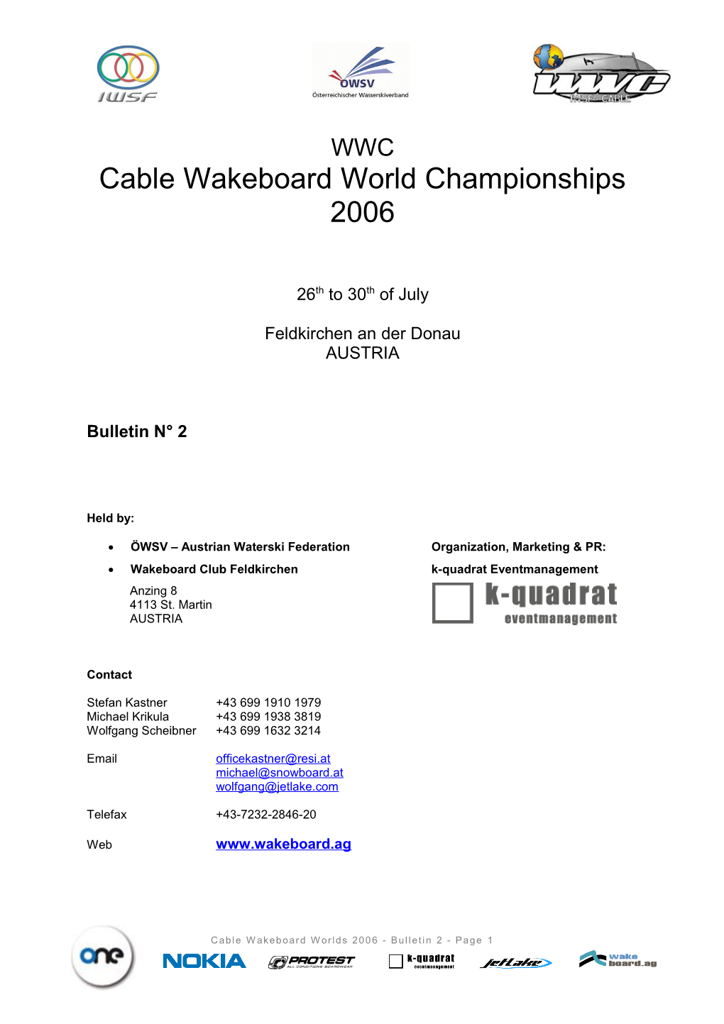 Cable Wakeboard World Championships 2006