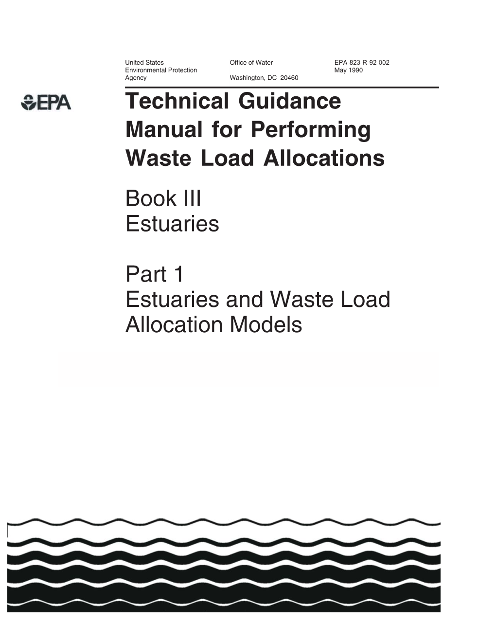 PART 1: Estuaries and Waste Load Allocation Models