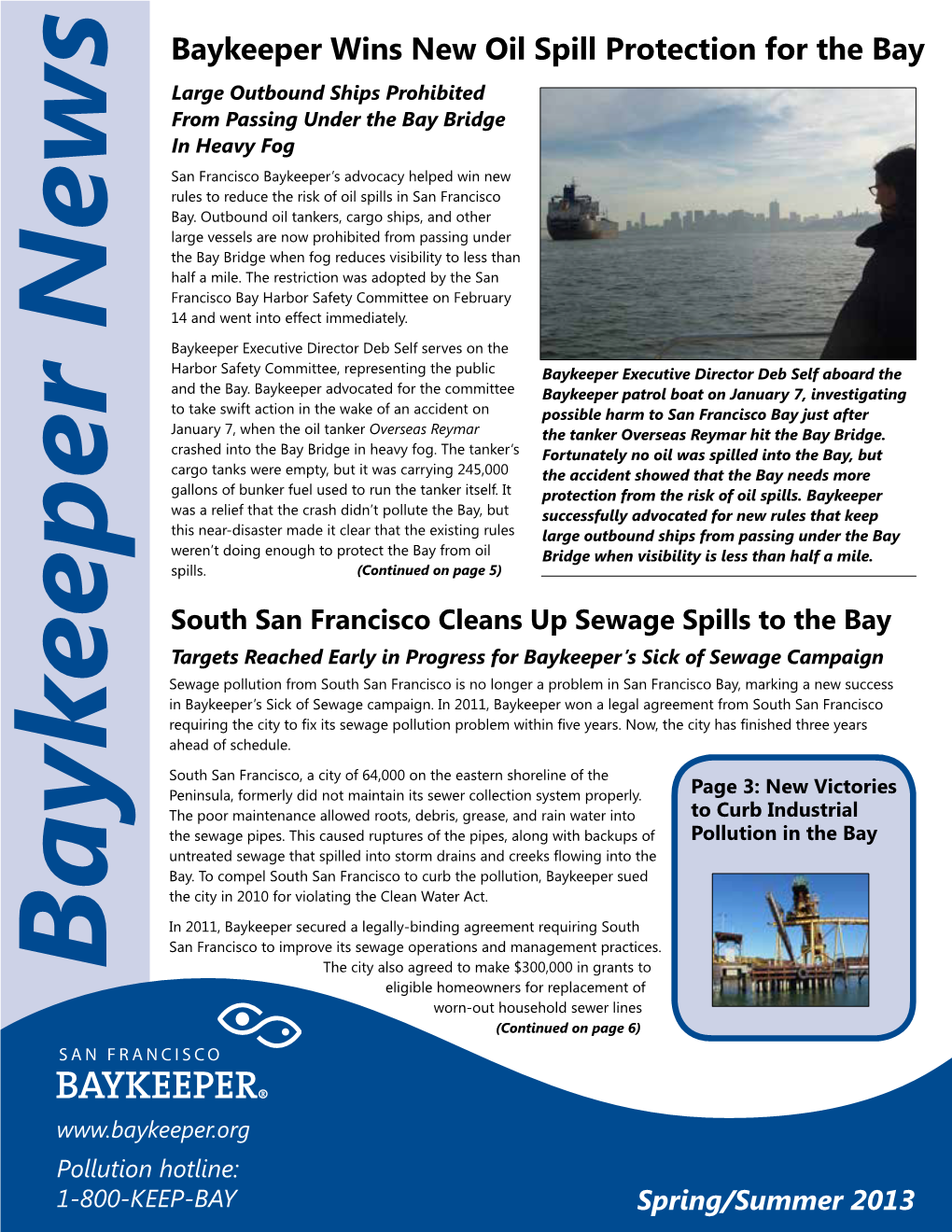 Baykeeper Wins New Oil Spill Protection for The