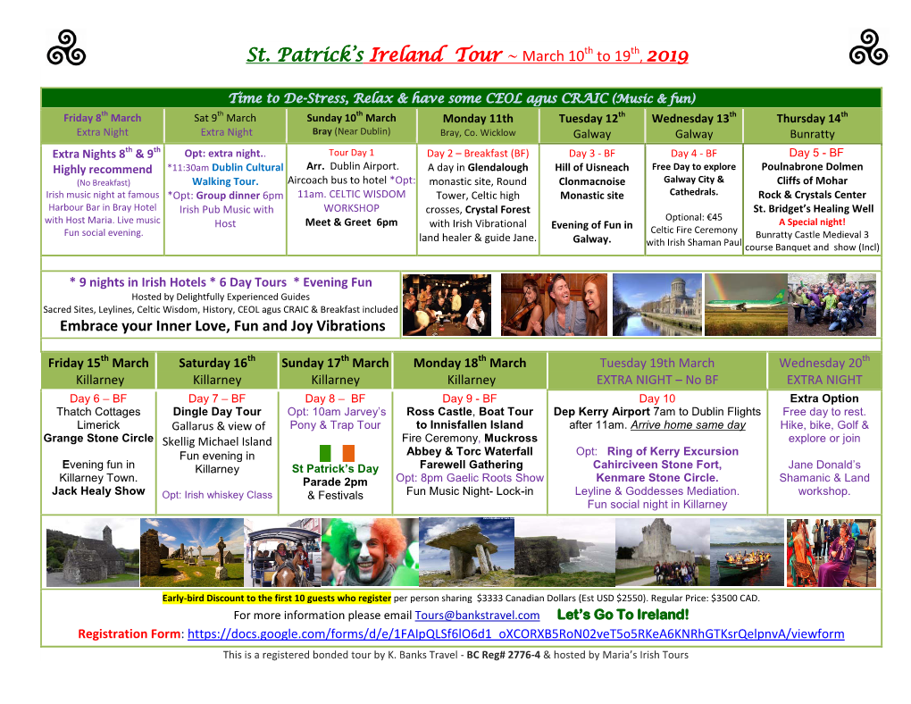 St. Patrick's Ireland Tour