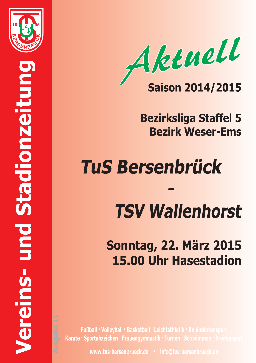 Stadion- U. Vereinszeitung Vom 22.03.2015.Pdf