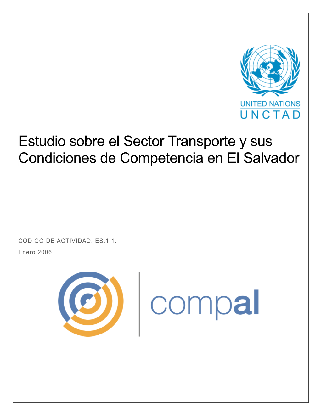 Estudio Sobre El Sector Transporte Y Sus Condiciones De Competencia