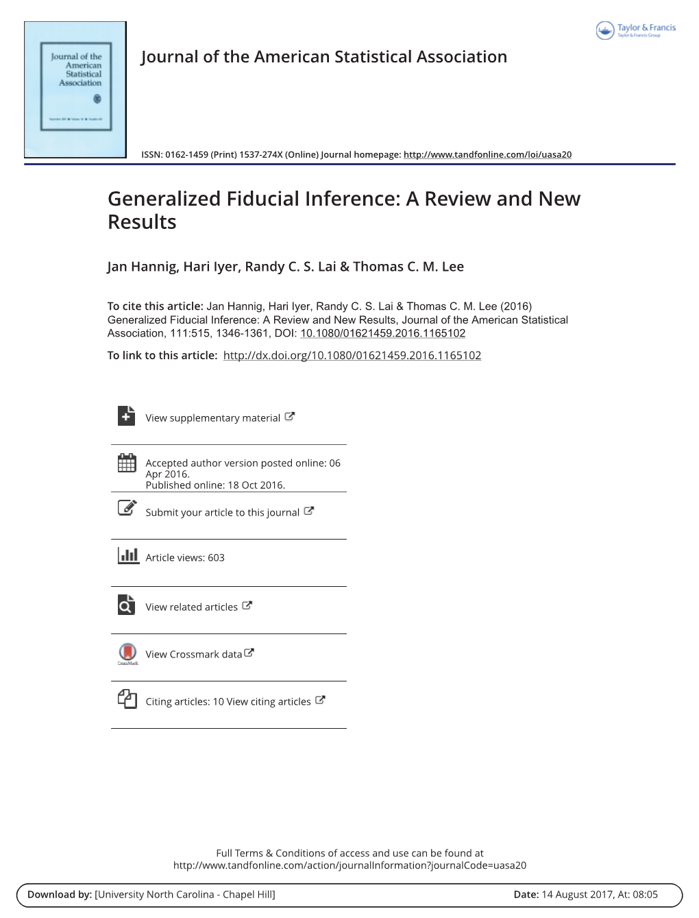 Generalized Fiducial Inference: a Review and New Results