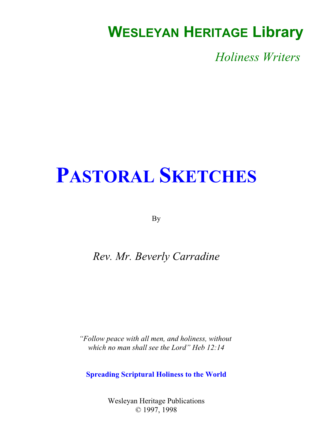 Pastoral Sketches