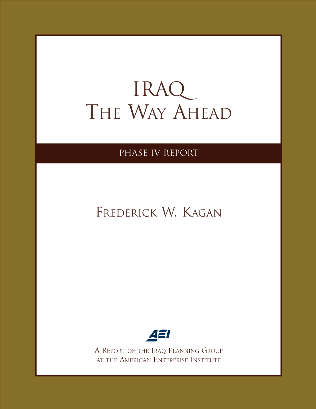 Iraq IV Report For