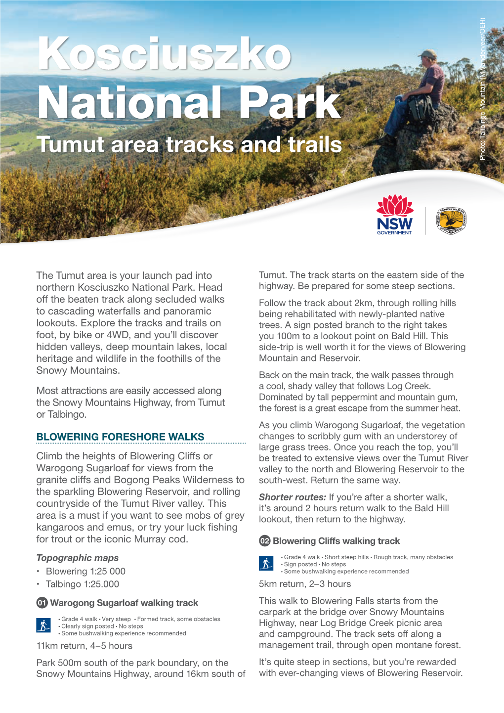 Tumut Area Tracks and Trails 2 Track to 2 Pretty, Cascading Waterfalls in the Buddong Creek Valley