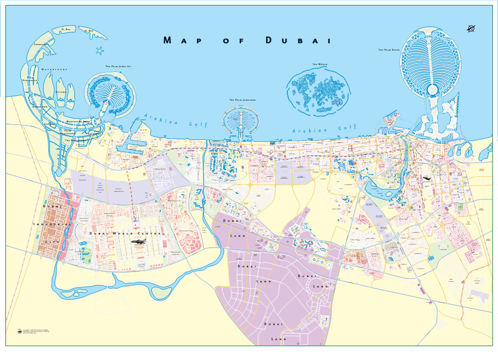 PDF Map of Dubai