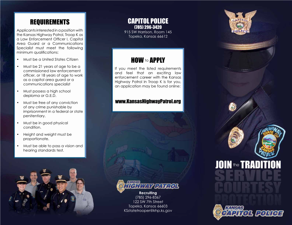 Capitol Police Informational Brochure (PDF)