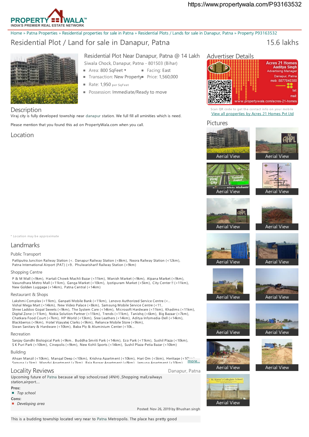 Residential Plot / Land for Sale in Danapur, Patna (P93163532