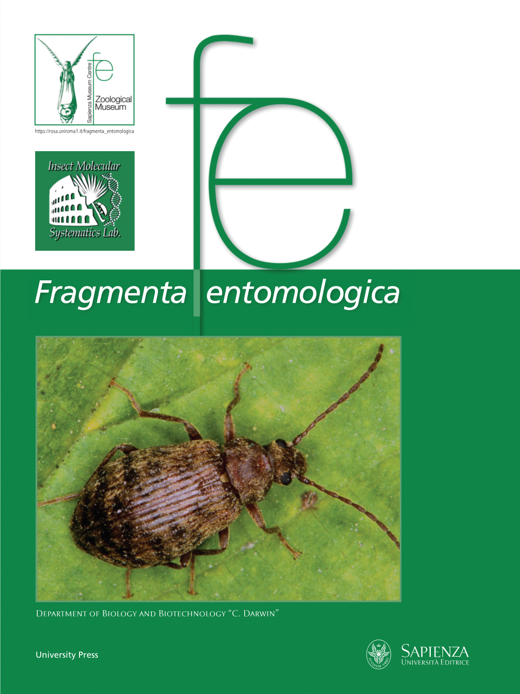 Fragmenta Entomologica Volume 53 (1) 2021 Volume Fragmenta Entomologica