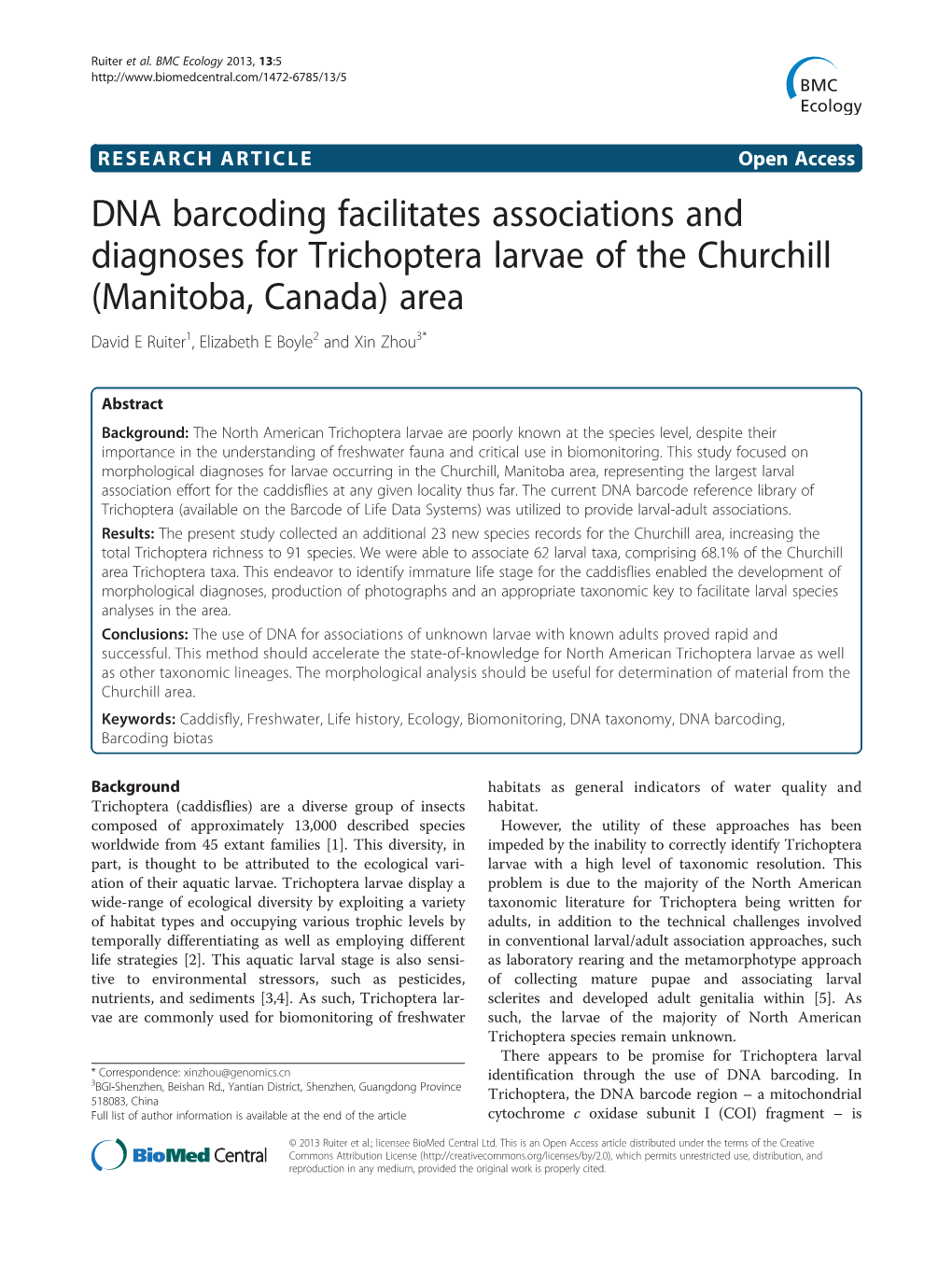 DNA Barcoding Facilitates Associations And