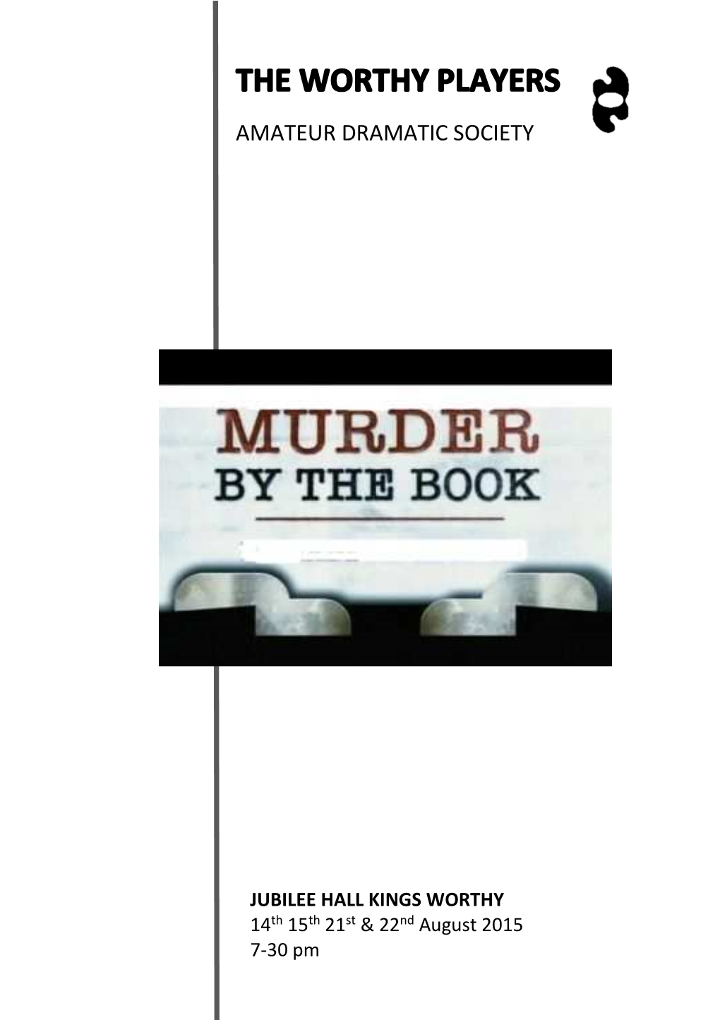 Programme Murder by the Book 2015 Final
