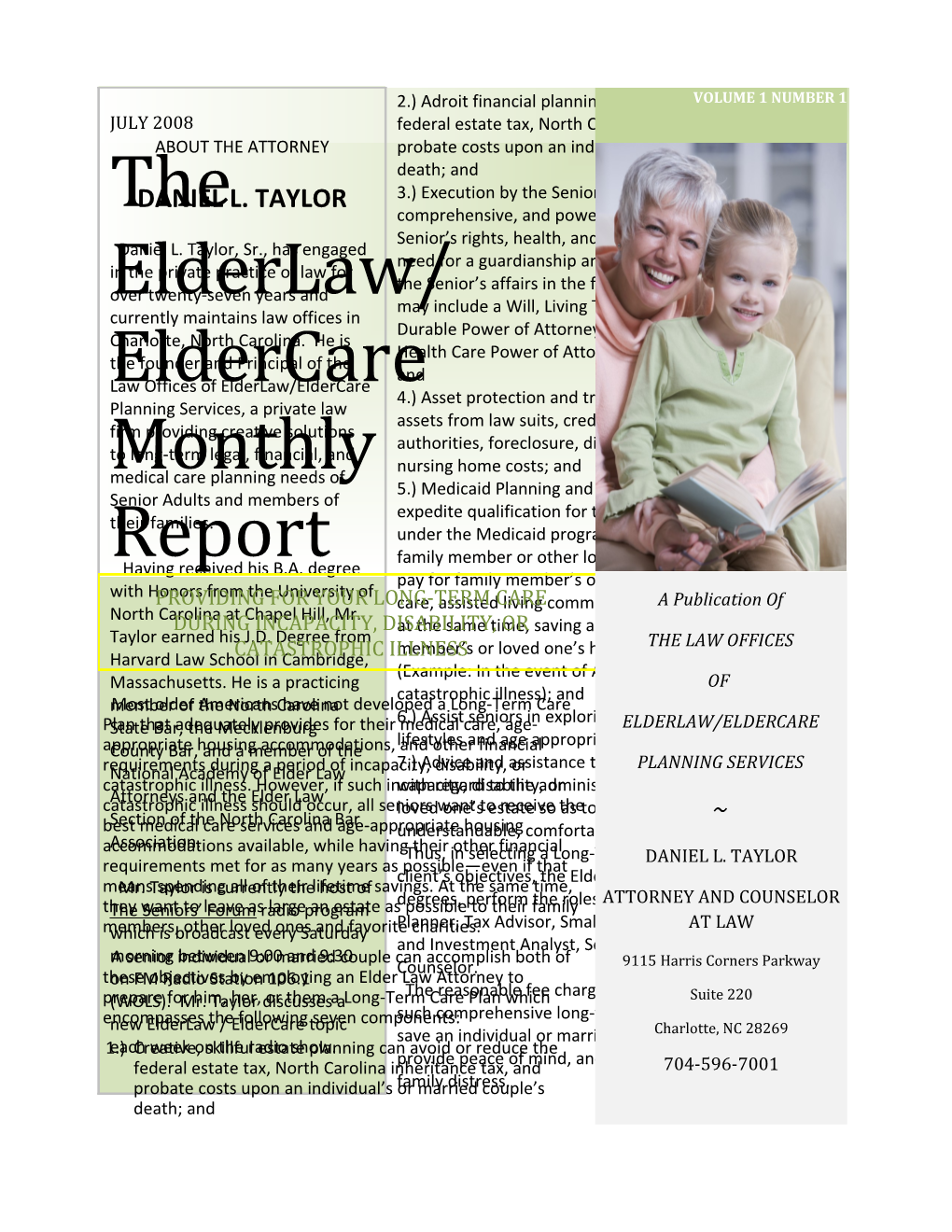 Senior Forums Newsletter