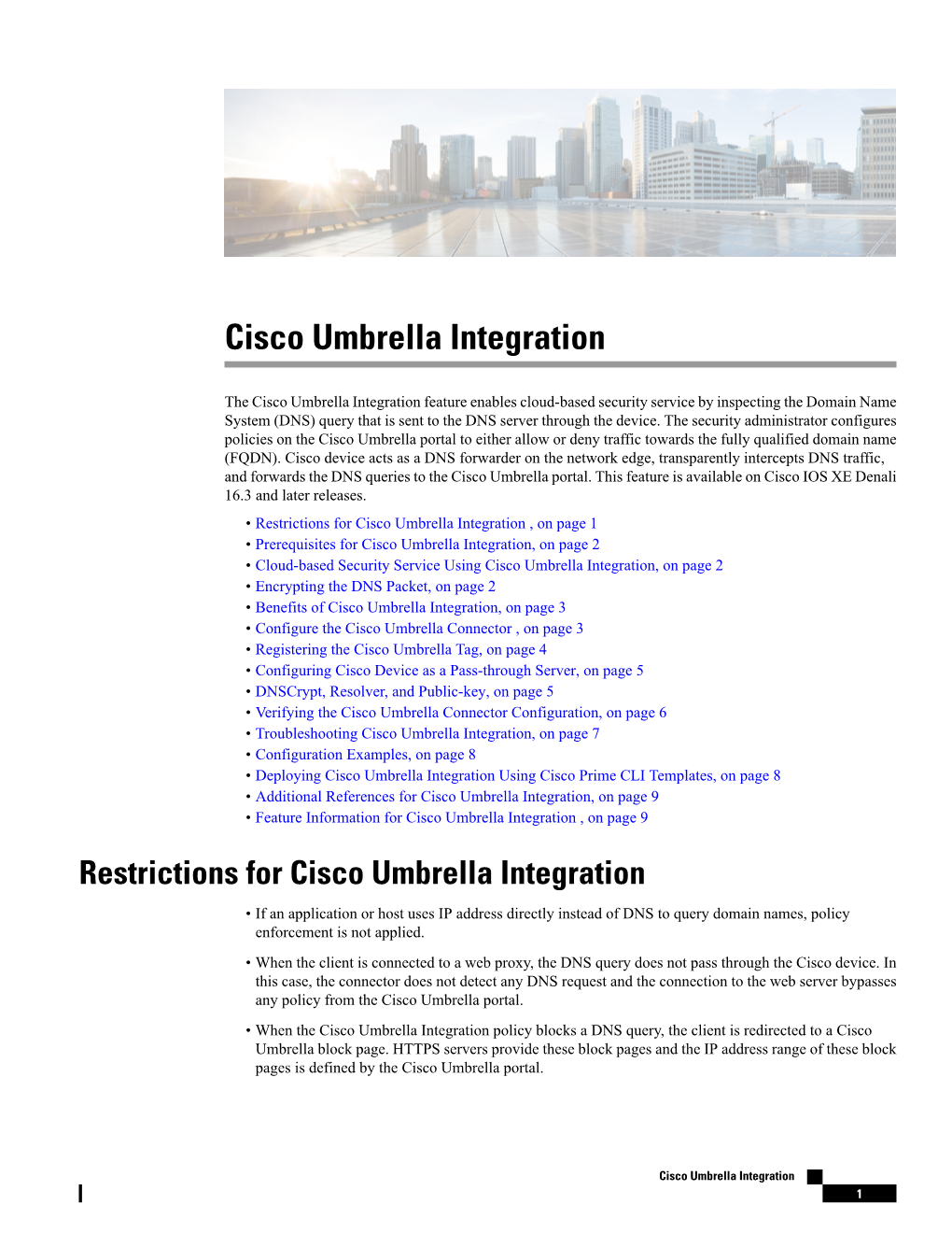 Cisco Umbrella Integration