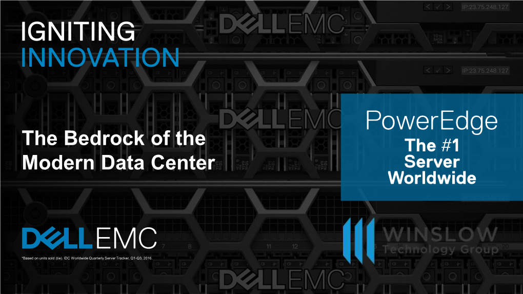 The Bedrock of the Modern Data Center