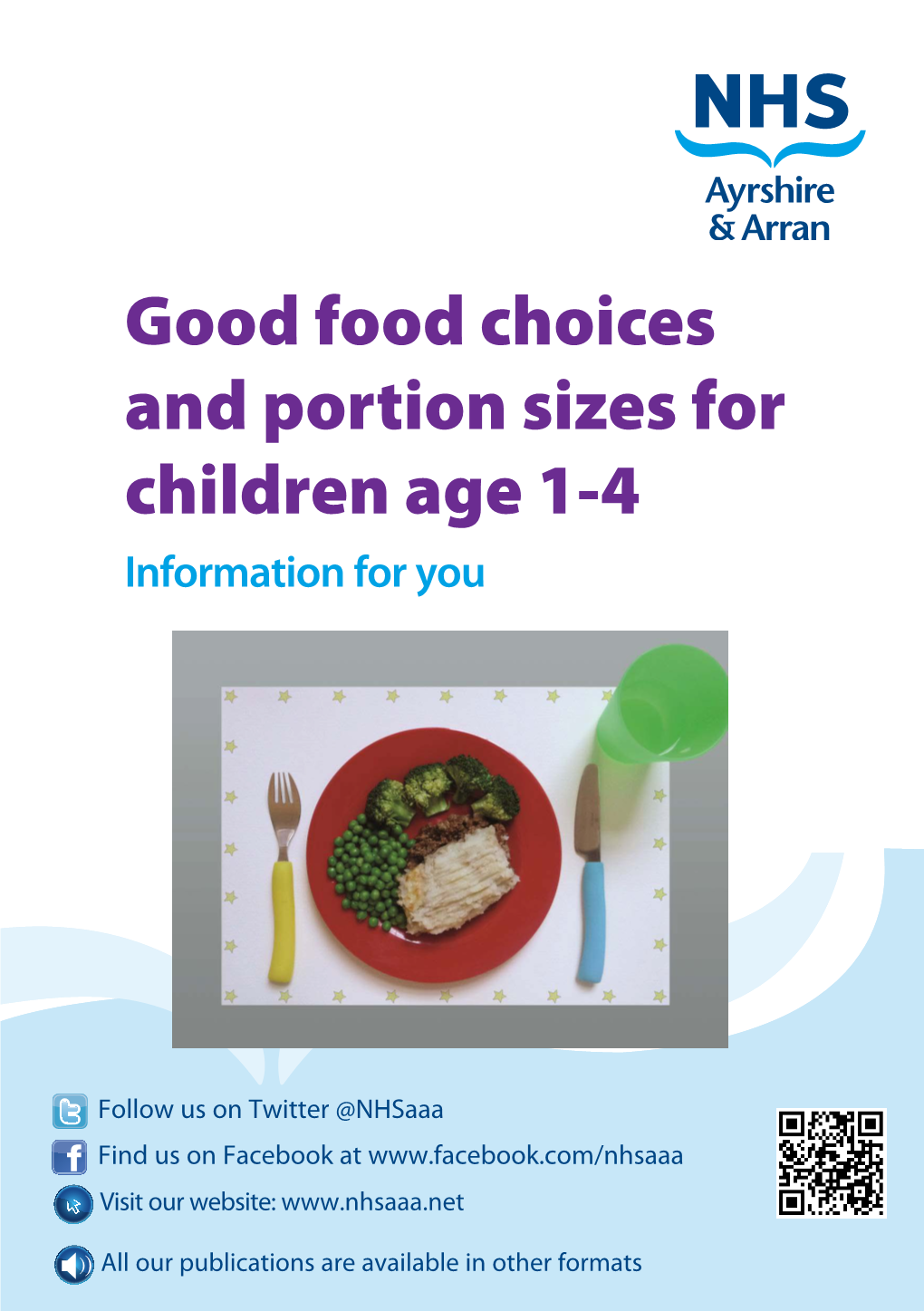 Good Food Choices and Portion Sizes for Children Age 1-4 Information for You