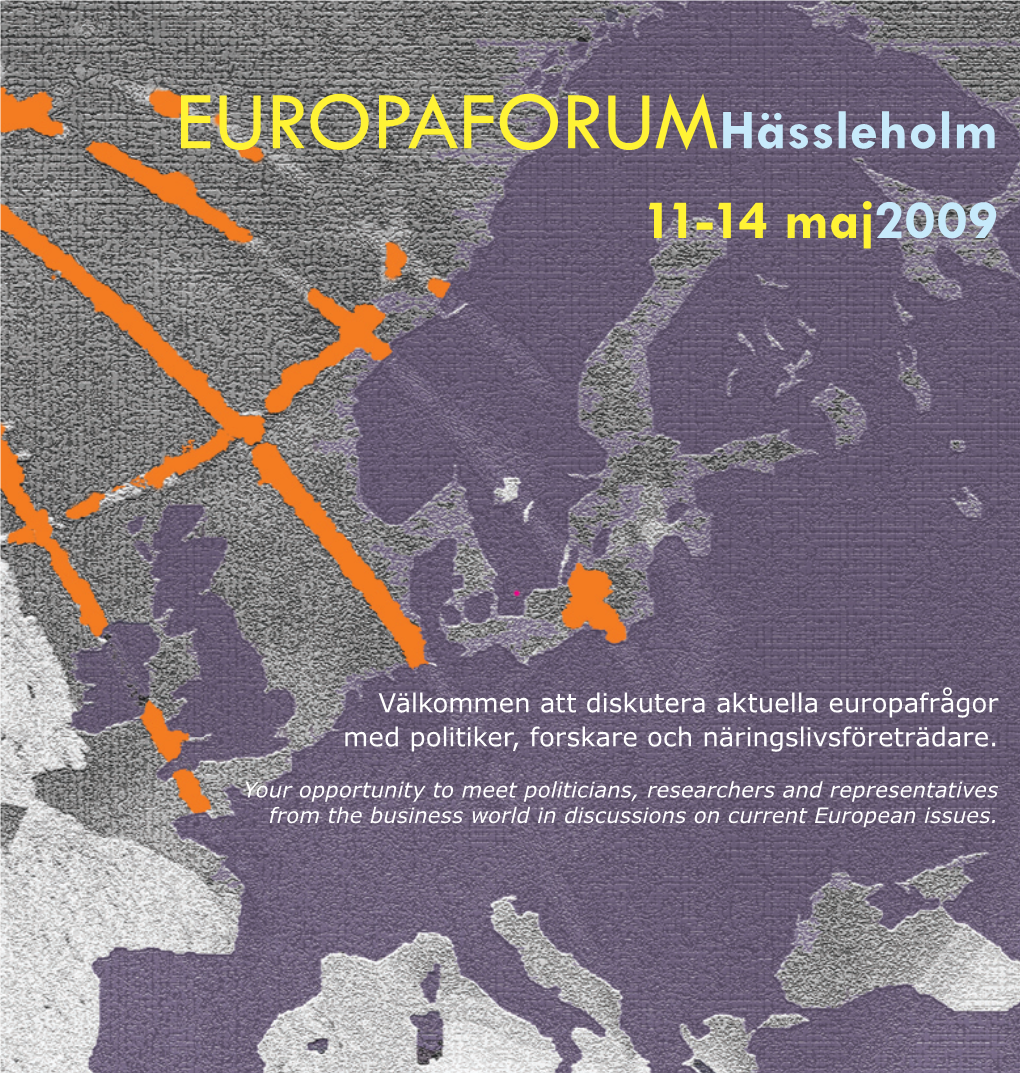 Europaforumhässleholm 11-14 Maj2009