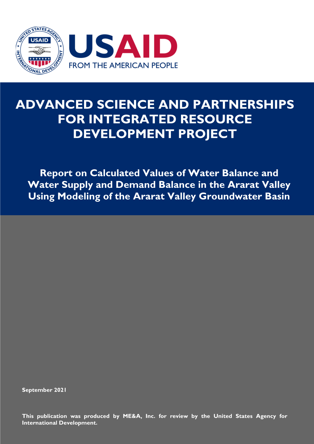 Advanced Science and Partnerships for Integrated Resource Development Project