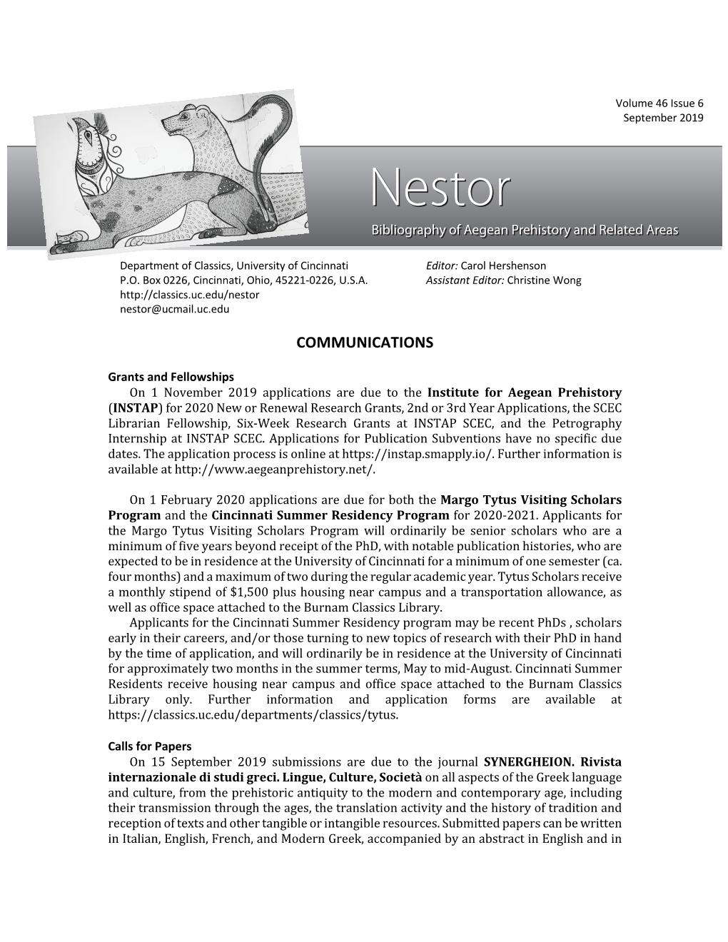 Nestor Nestor@Ucmail.Uc.Edu