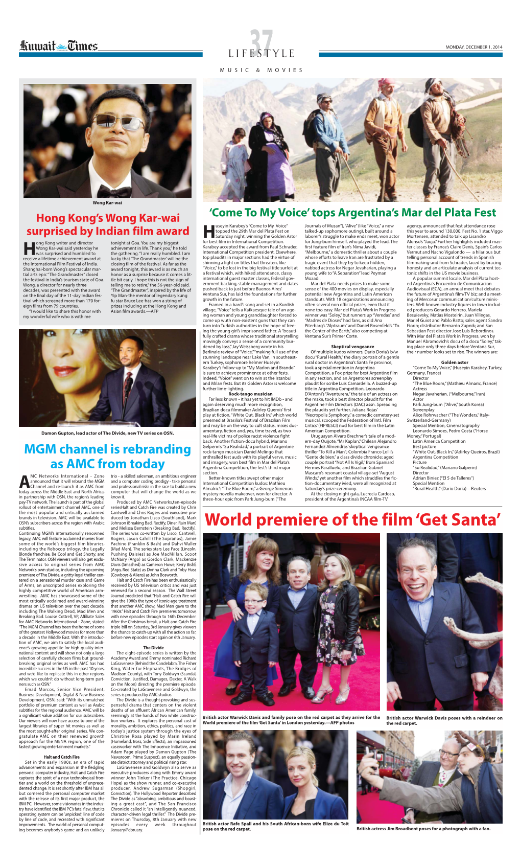 World Premiere of the Film ‘Get Santa’ Subtitles