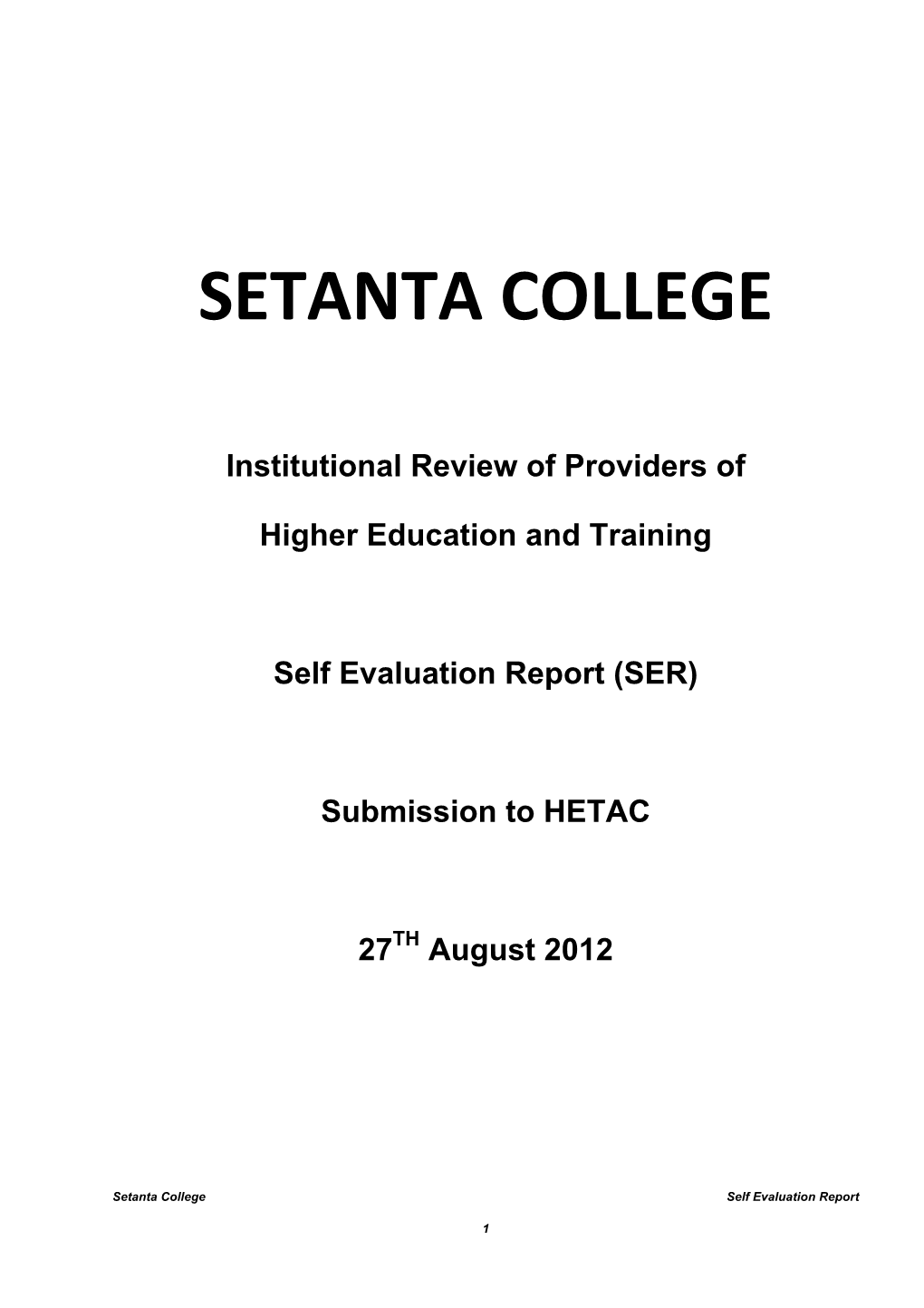 Setanta College