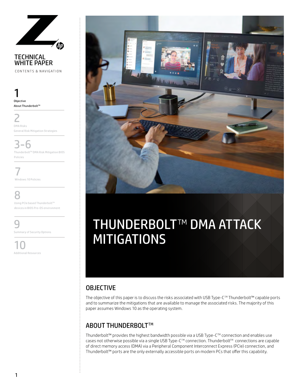 Thunderbolt™ Dma Attack Mitigations