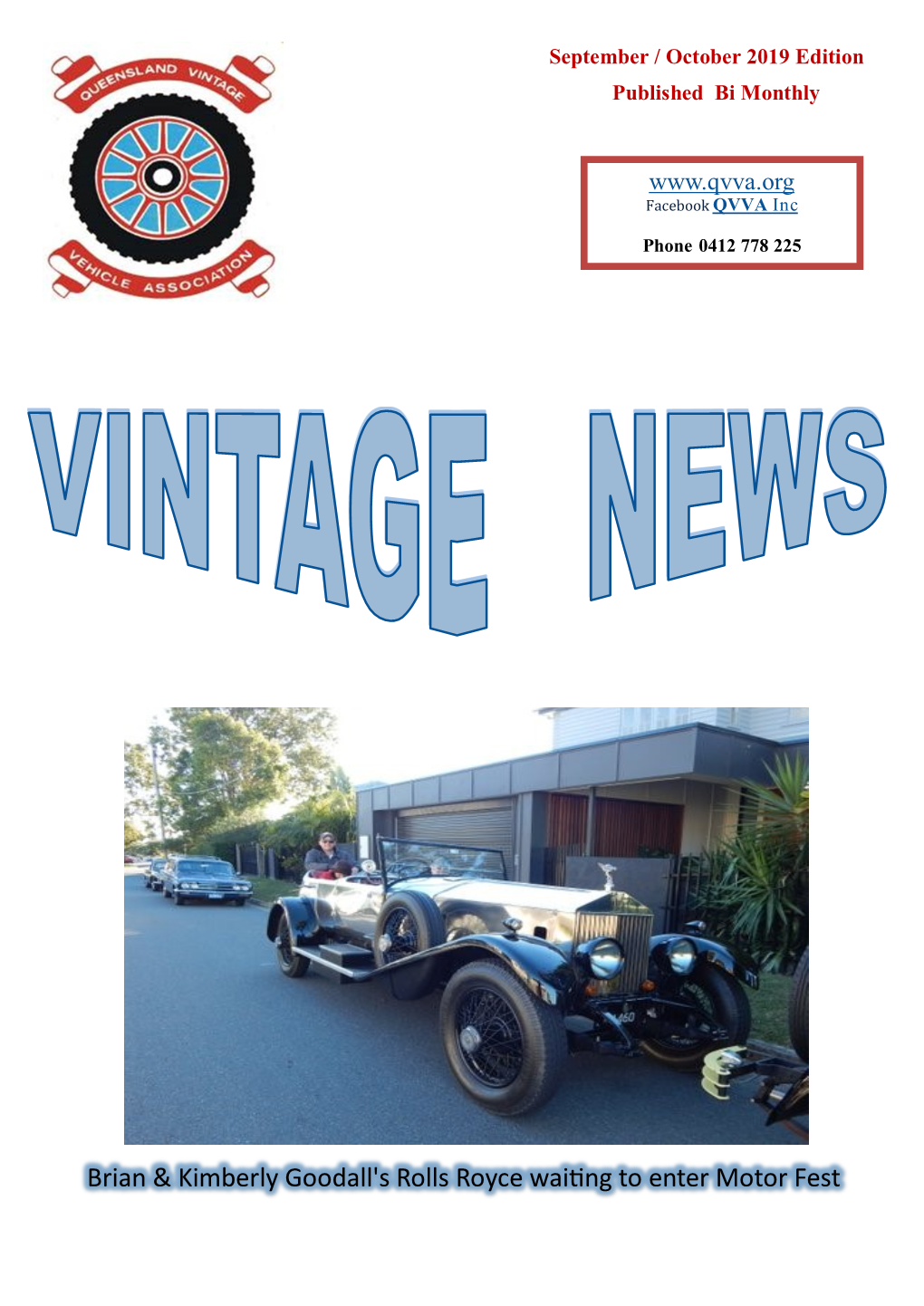 Brian & Kimberly Goodall's Rolls Royce Waiting to Enter Motor Fest