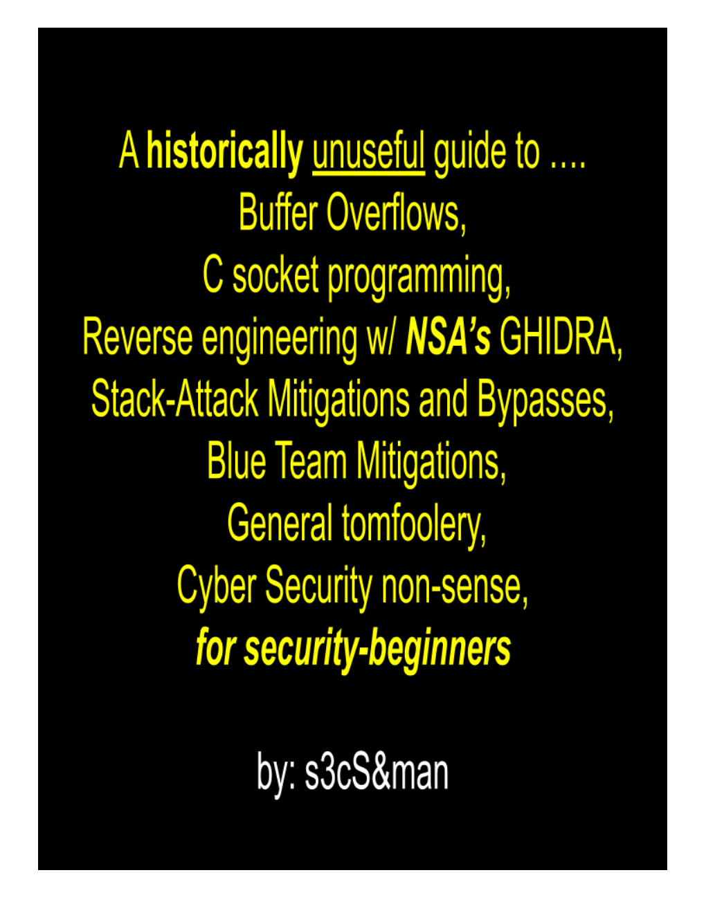 47032-Buffer-Overflows,-C-Programming,-Nsa-Ghidra-And-More.Pdf