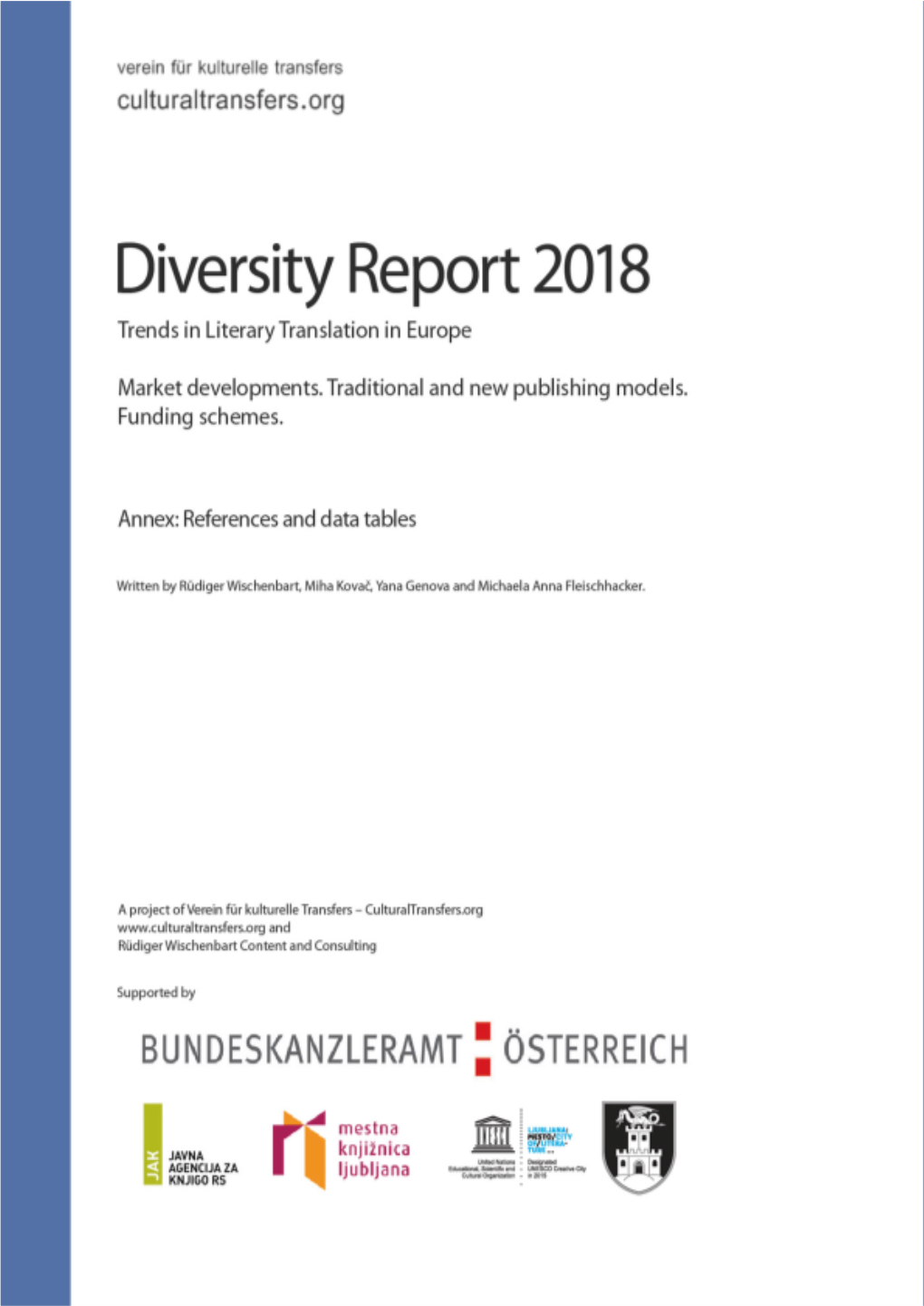 Diversity Report 2018. Trends in Literary Translation in Europe