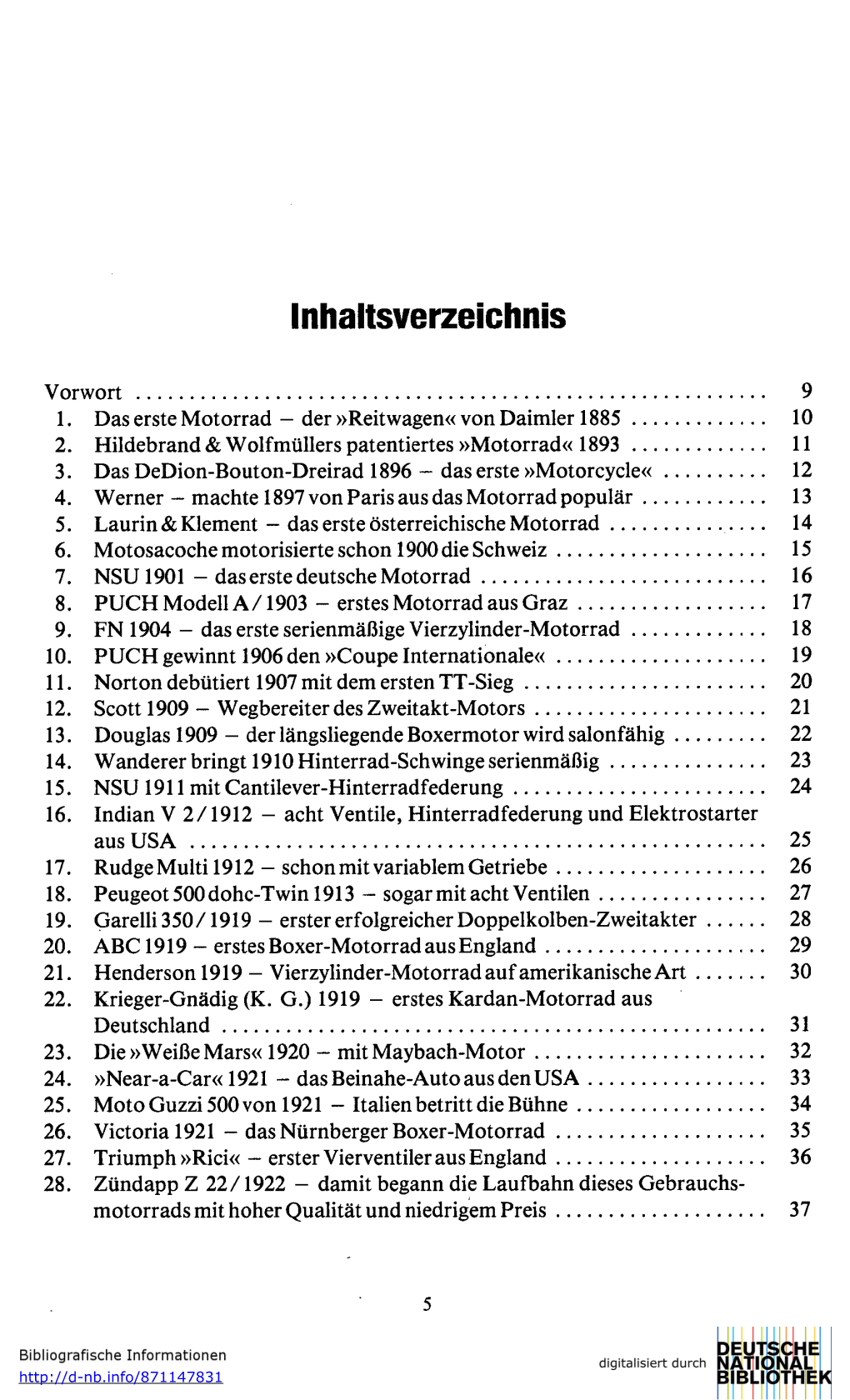 Inhaltsverzeichnis