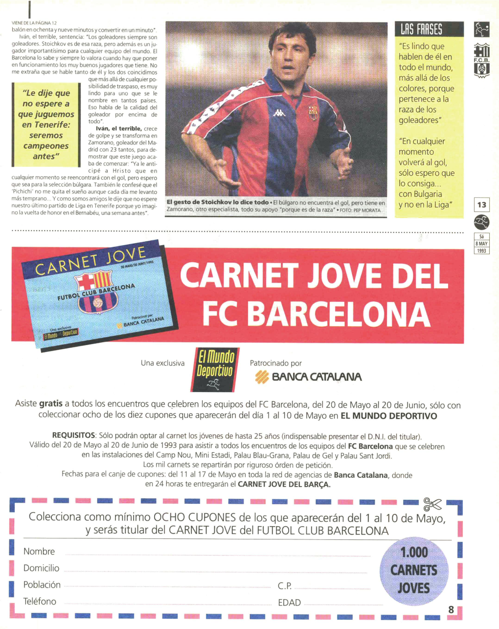 Carnet Jove Del Fc Barcelona