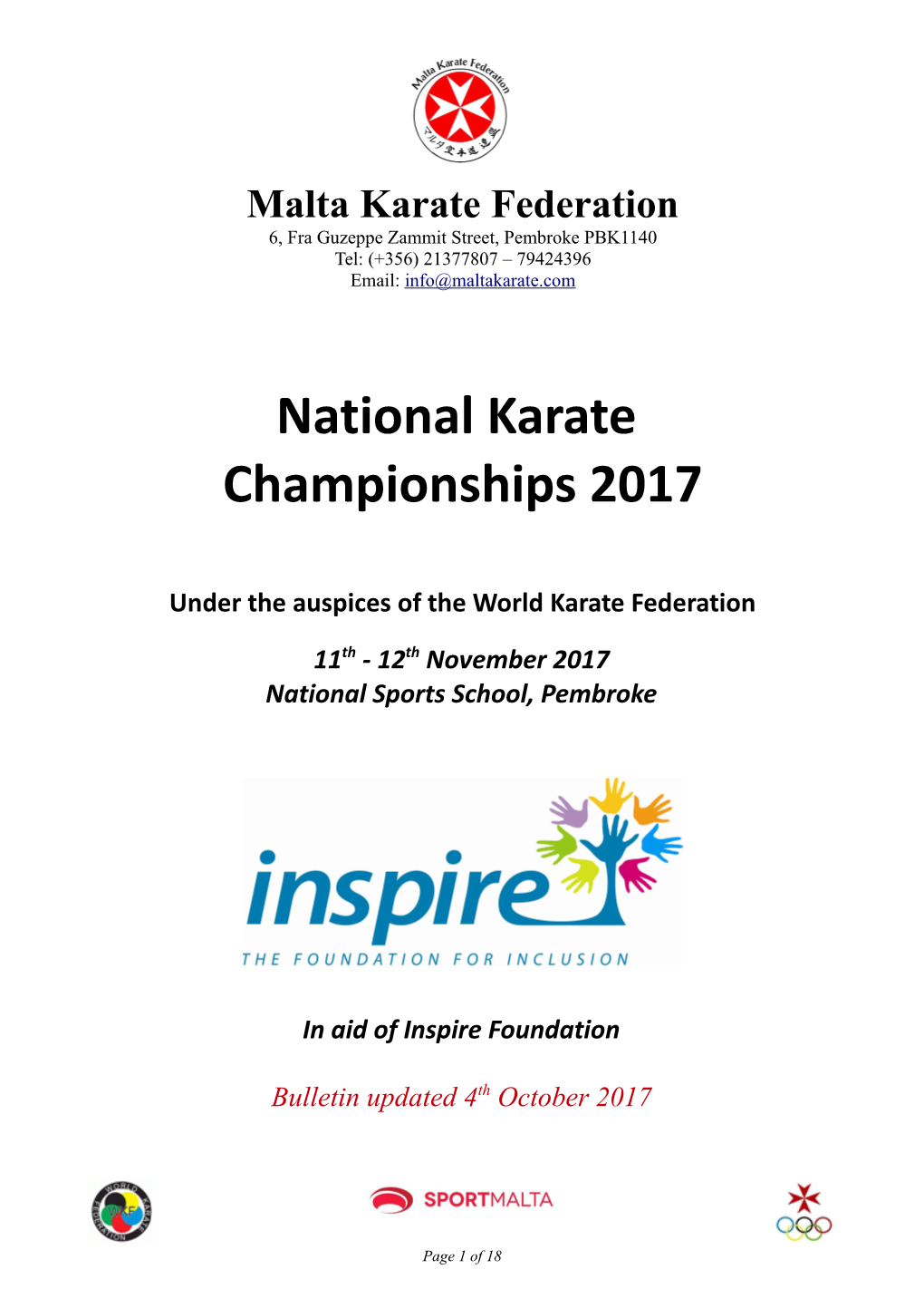 National Karate Championships 2017