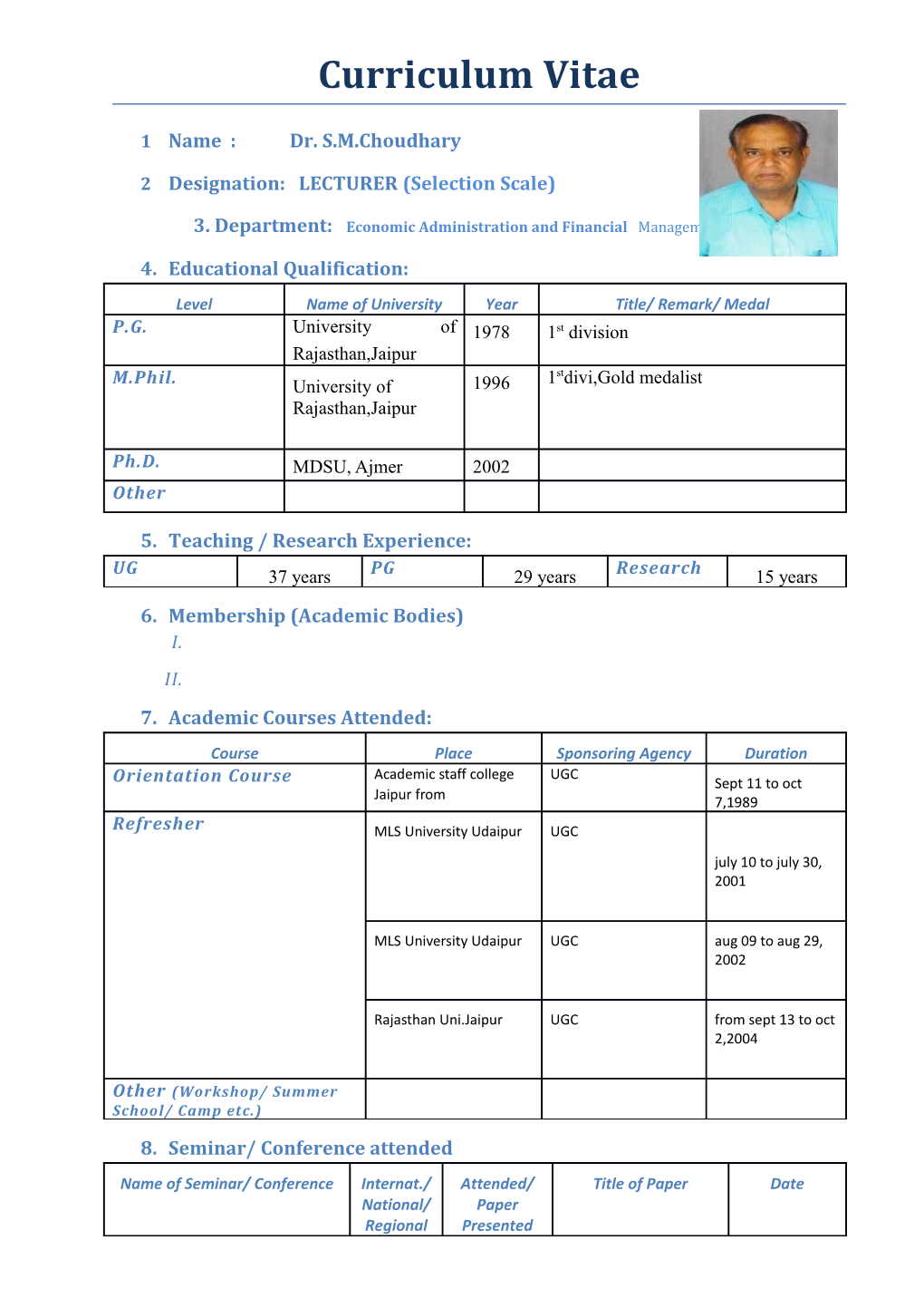 2 Designation: LECTURER (Selection Scale)