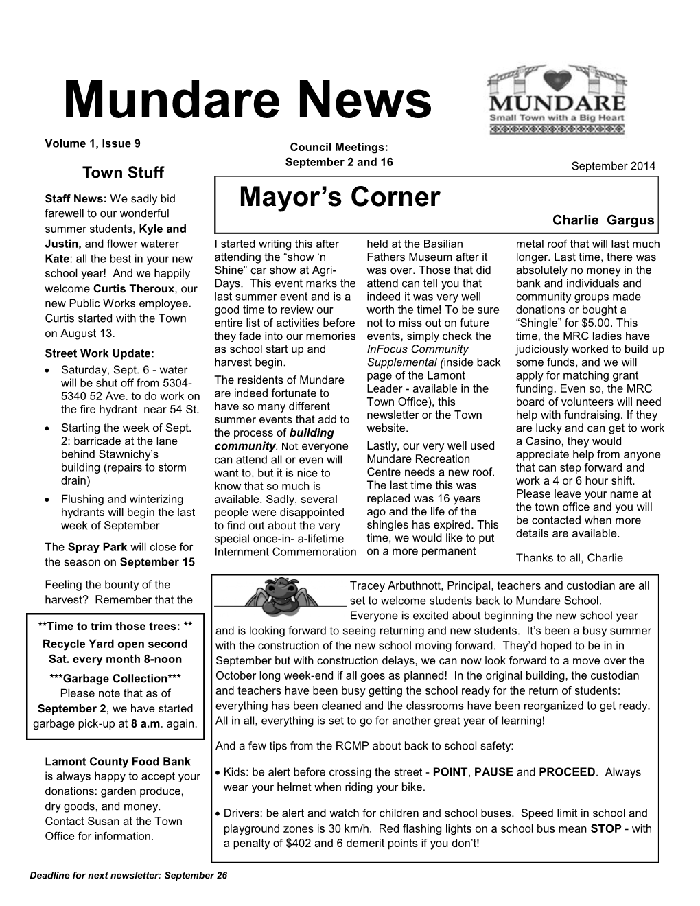 Mundare News