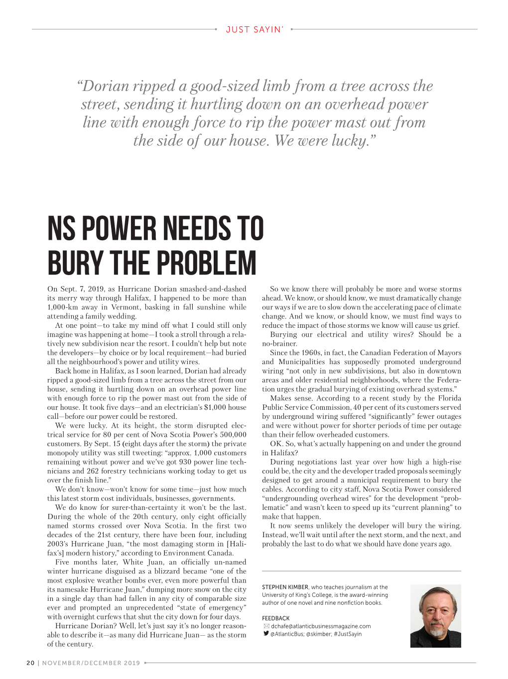 NS Power Needs to Bury the Problem on Sept
