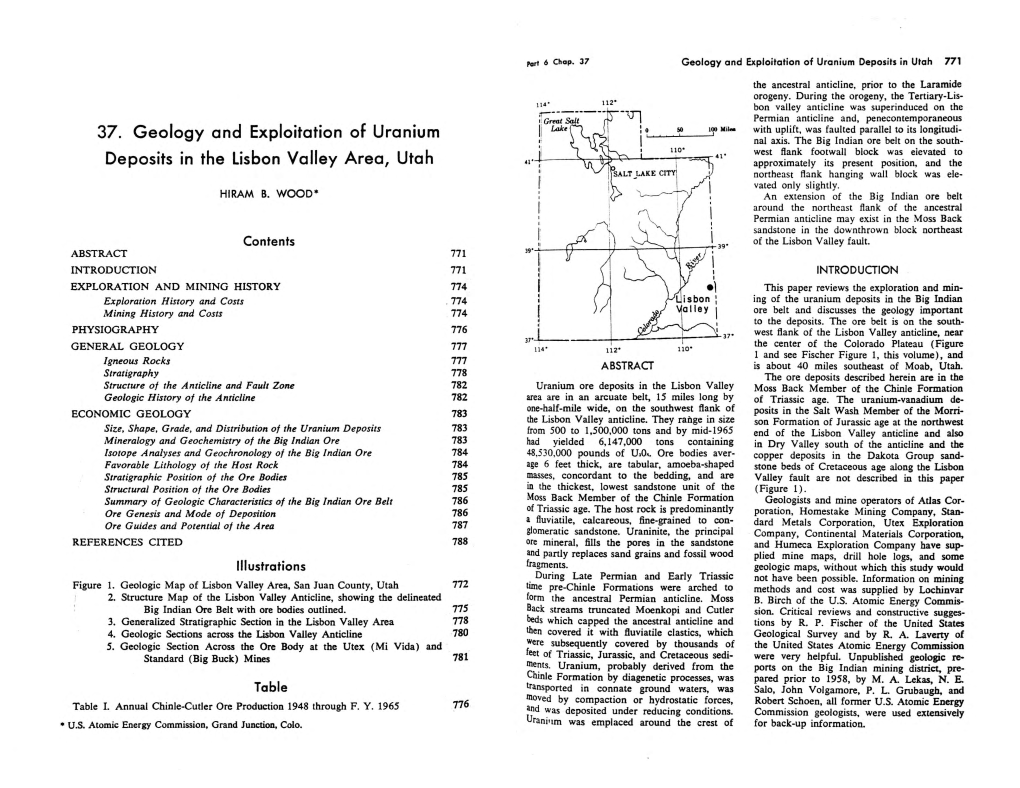 37 Geology and Exploitation of Uranium Deposits in the Lisbon