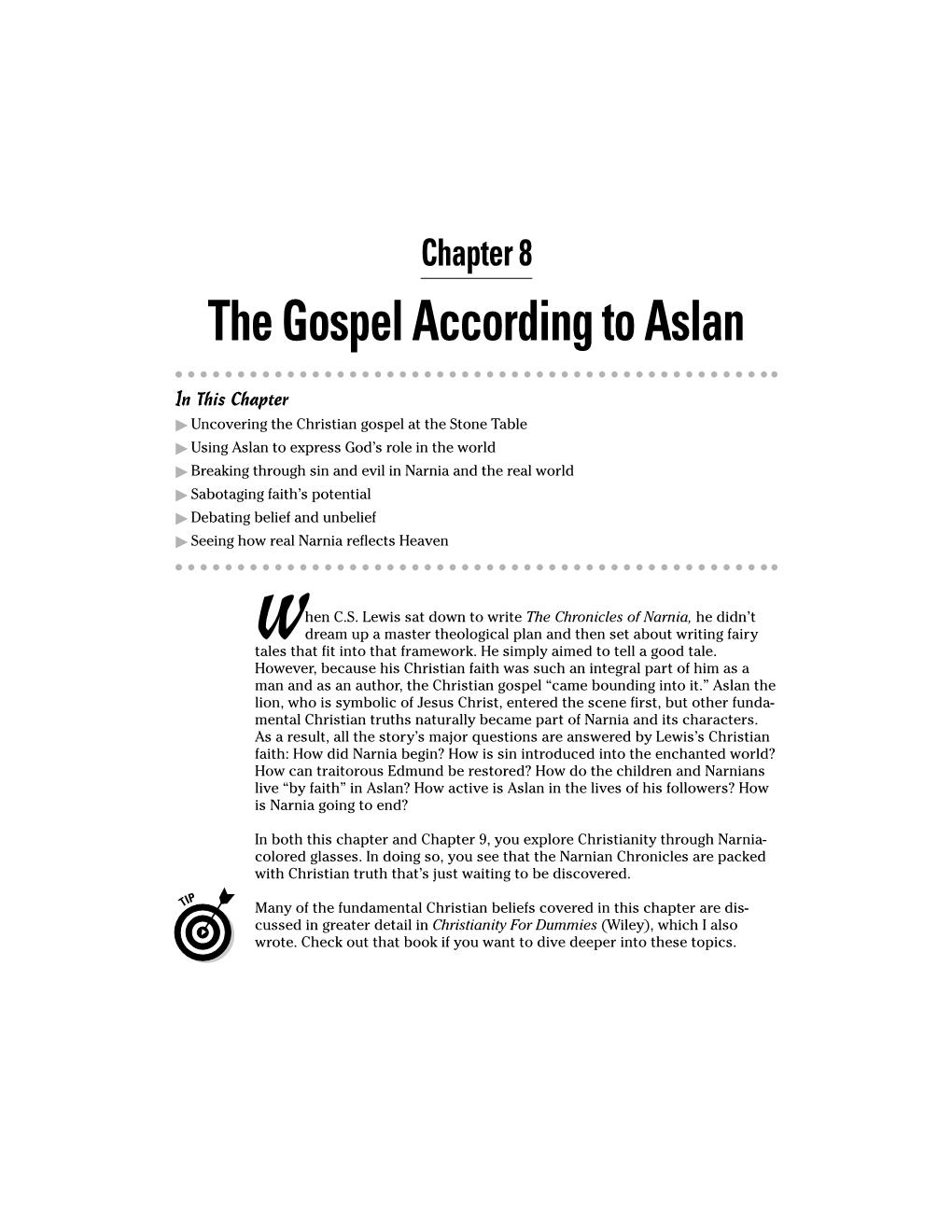 Chapter 8: the Gospel According to Aslan 127