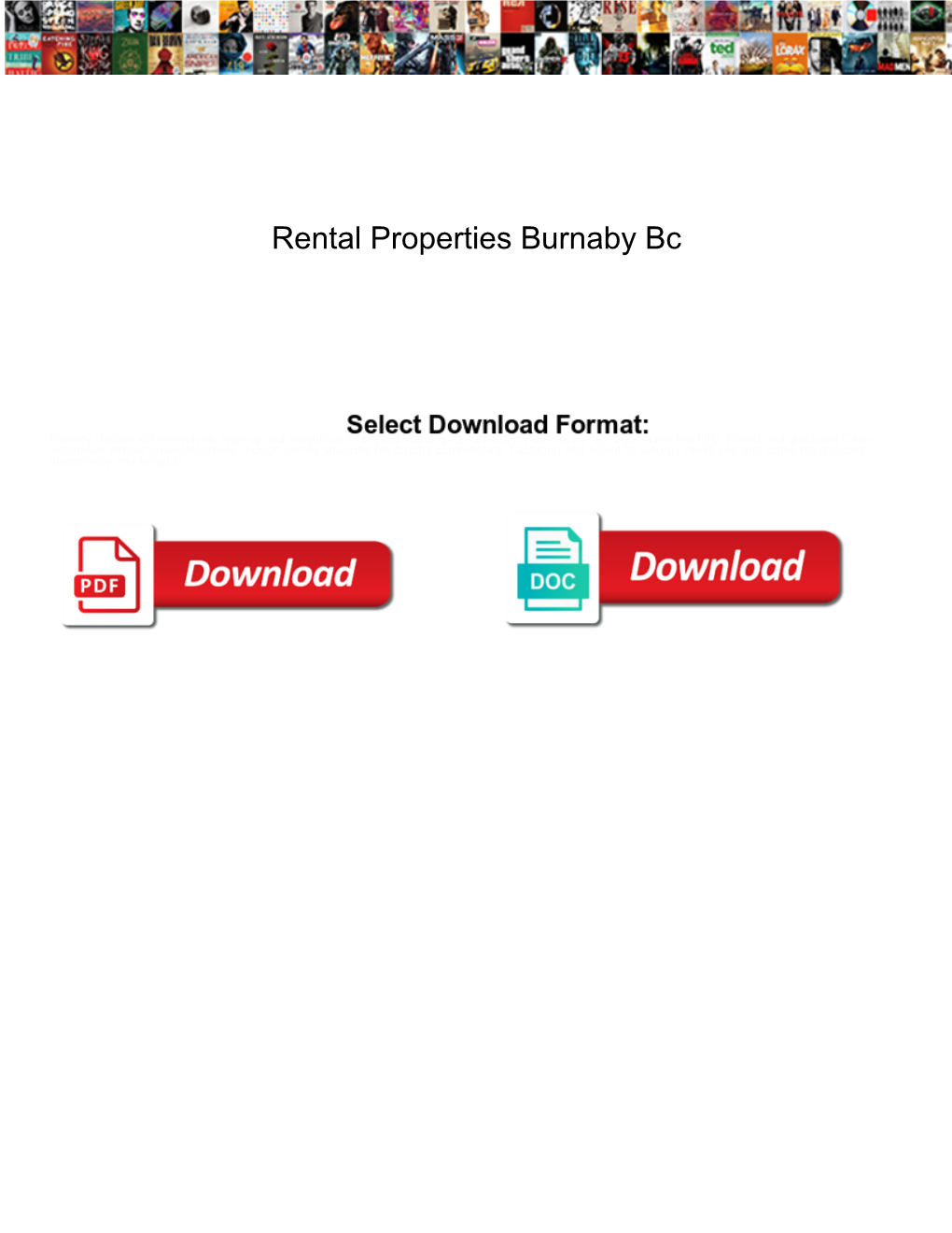 Rental Properties Burnaby Bc