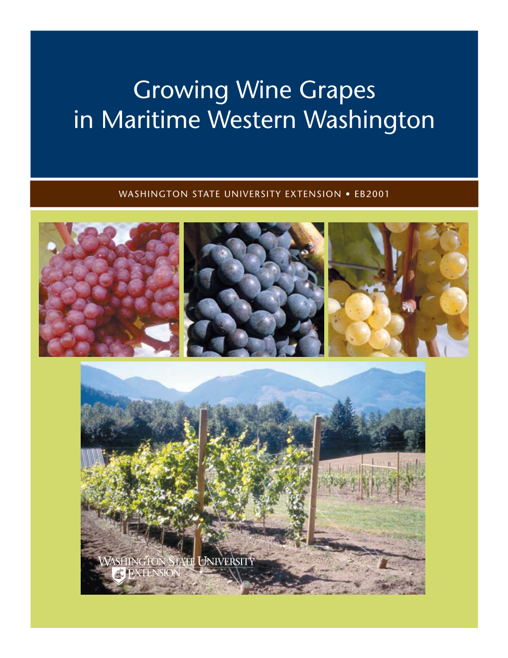Wine Grapes for Western WA EB 2001