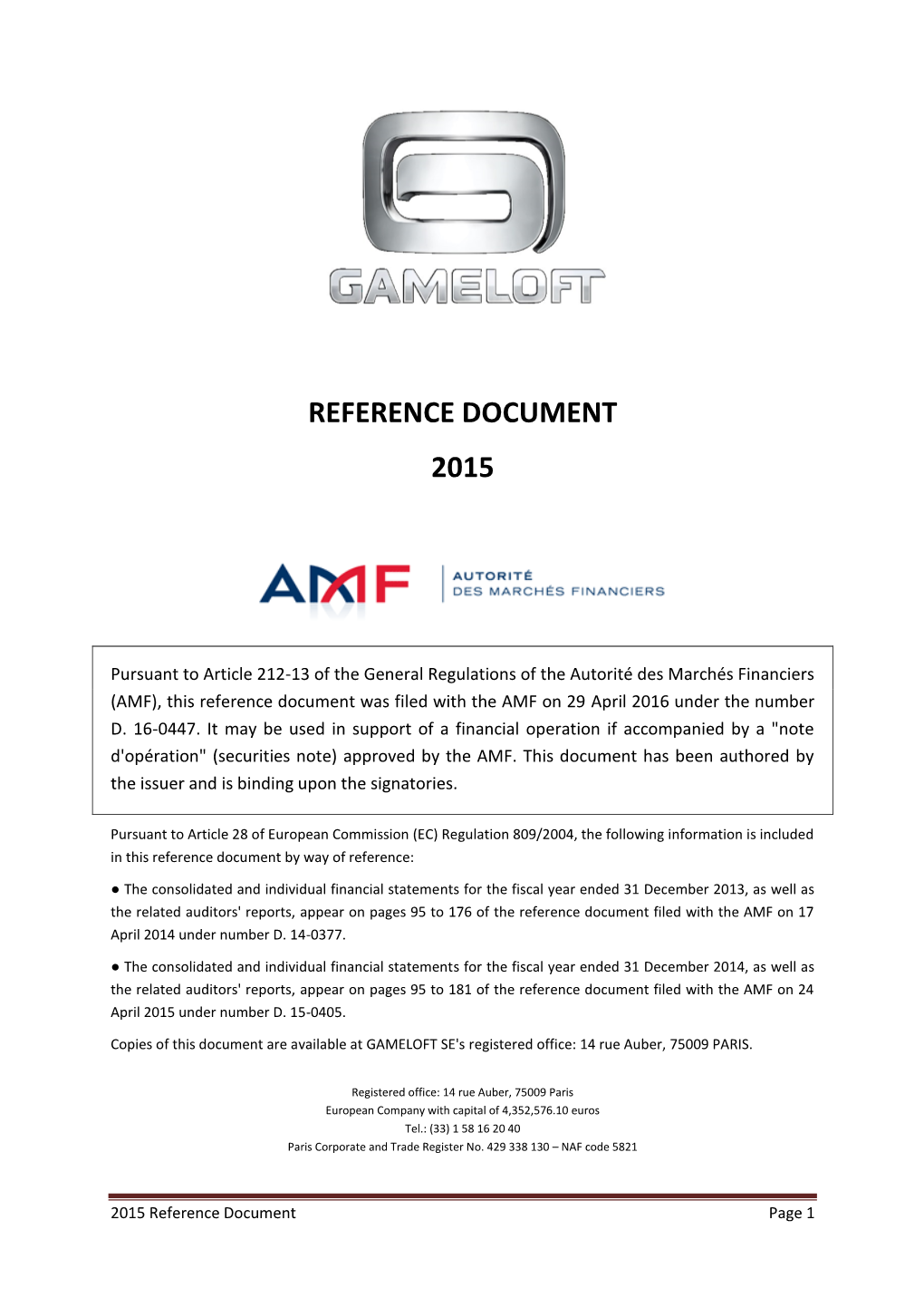 Reference Document 2015