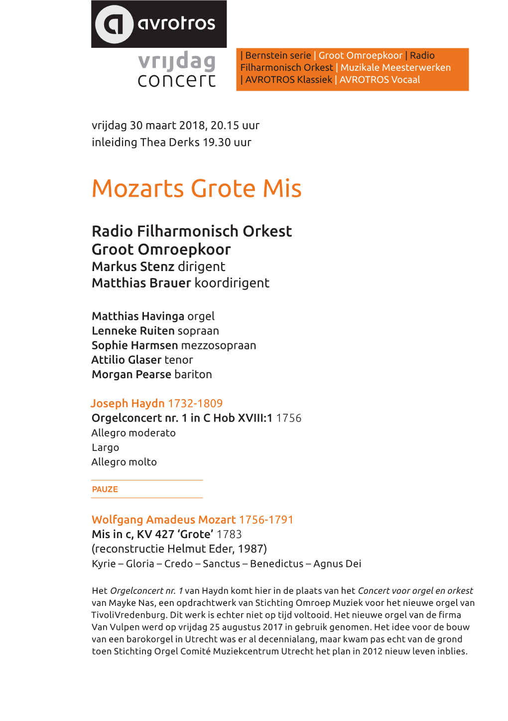 Mozarts Grote Mis