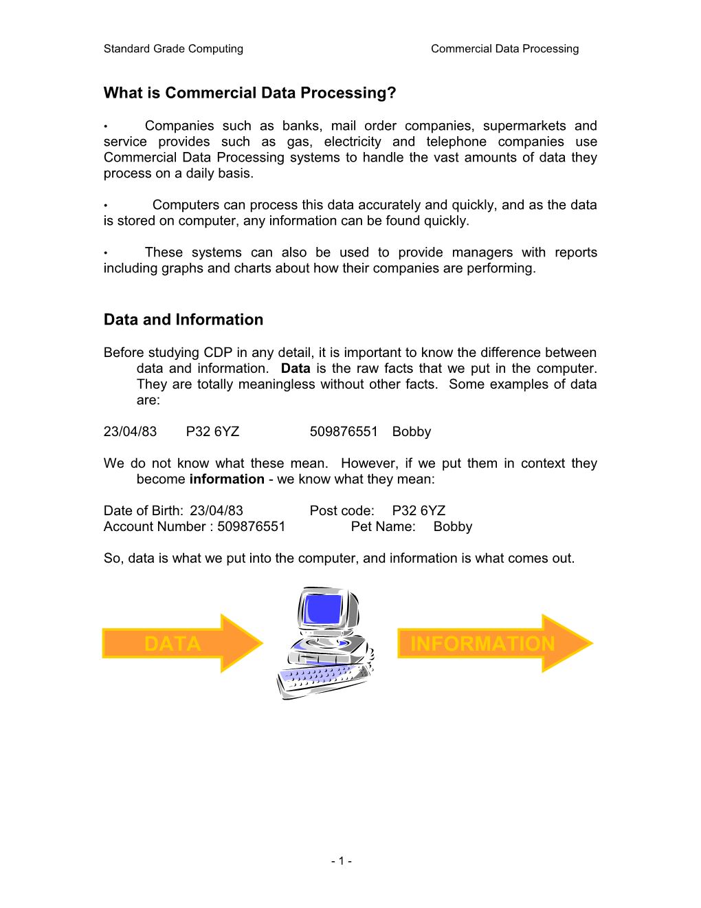 What Is Commercial Data Processing