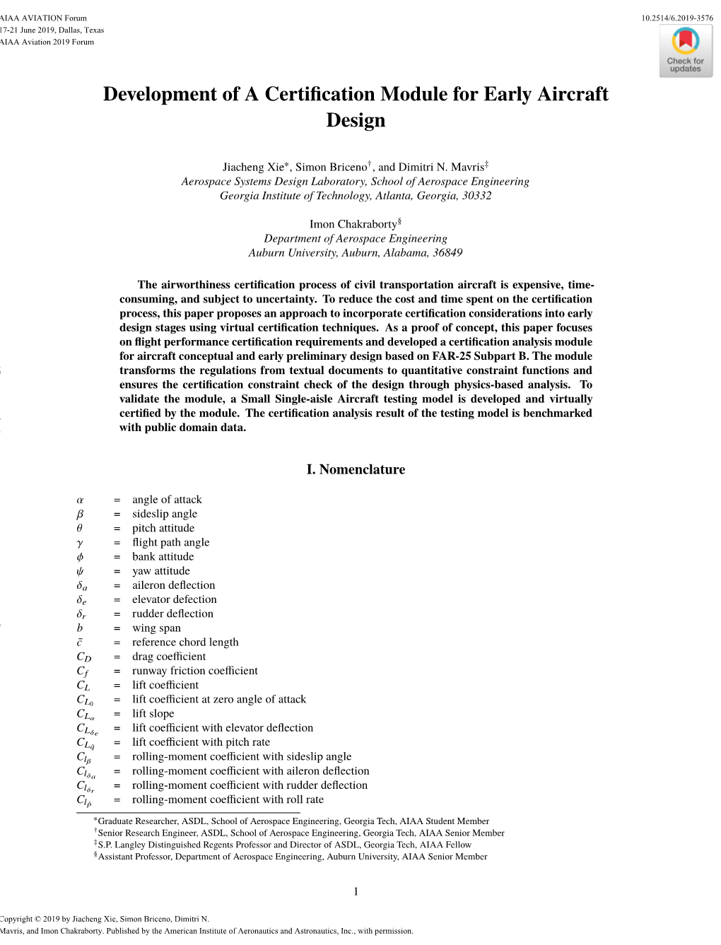 Development of a Certification Module for Early Aircraft Design