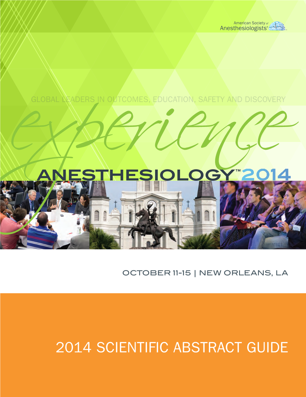 2014 Scientific Abstract Guide Table of Contents 2014 Scientific Abstract Guide