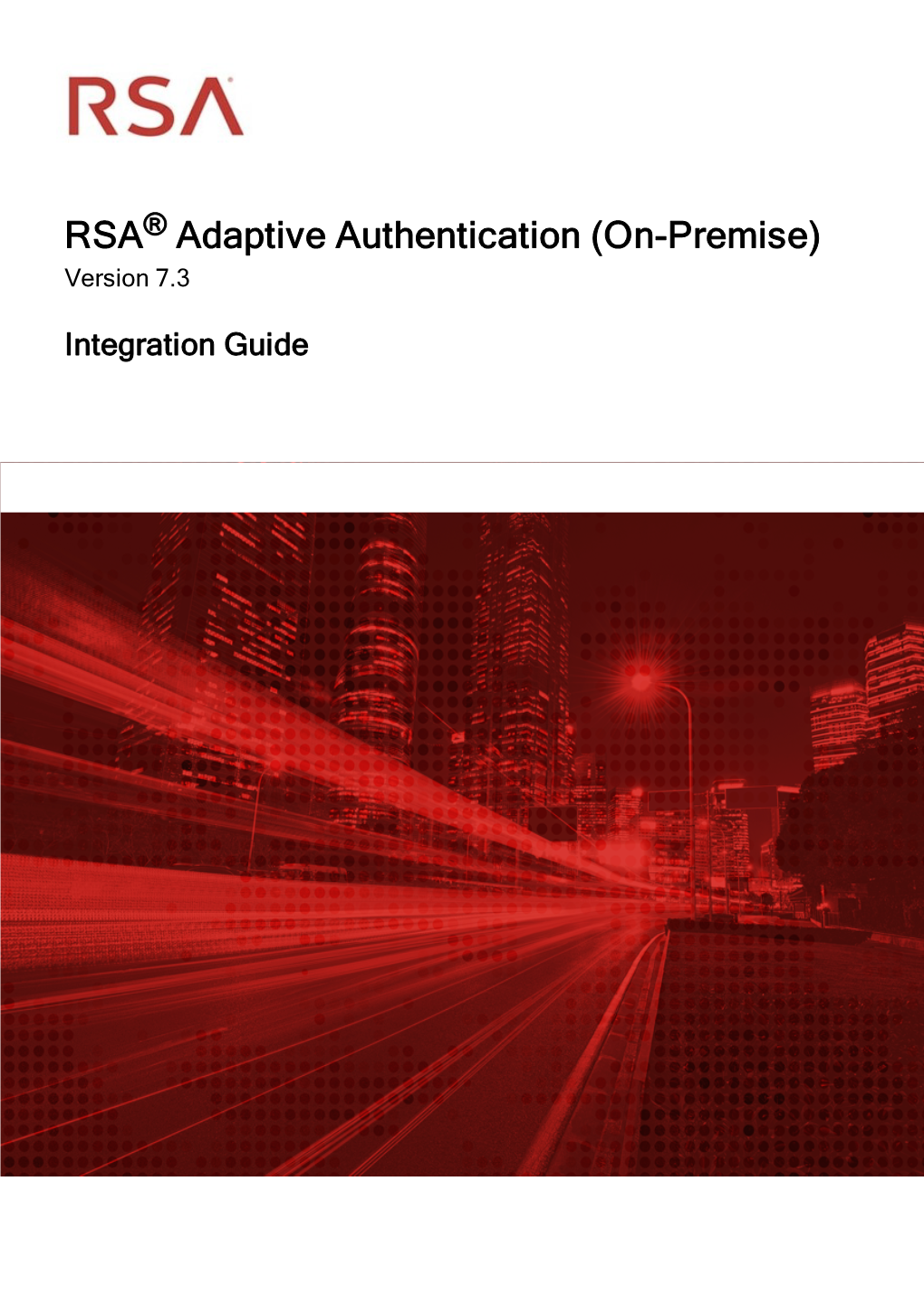 Adaptive Authentication (On-Premise) Version 7.3