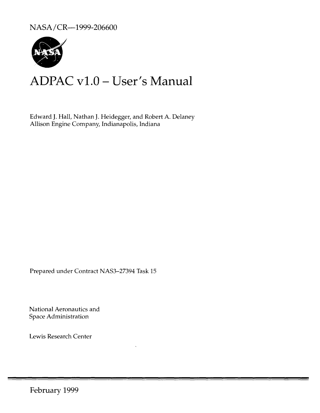 ADPAC V1.0 - User's Manual