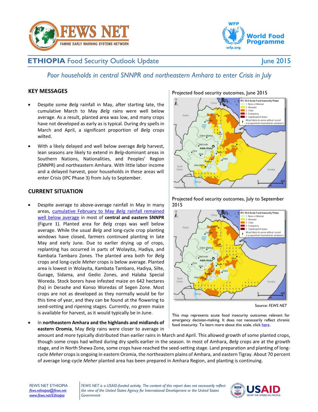 COUNTRY Food Security Update