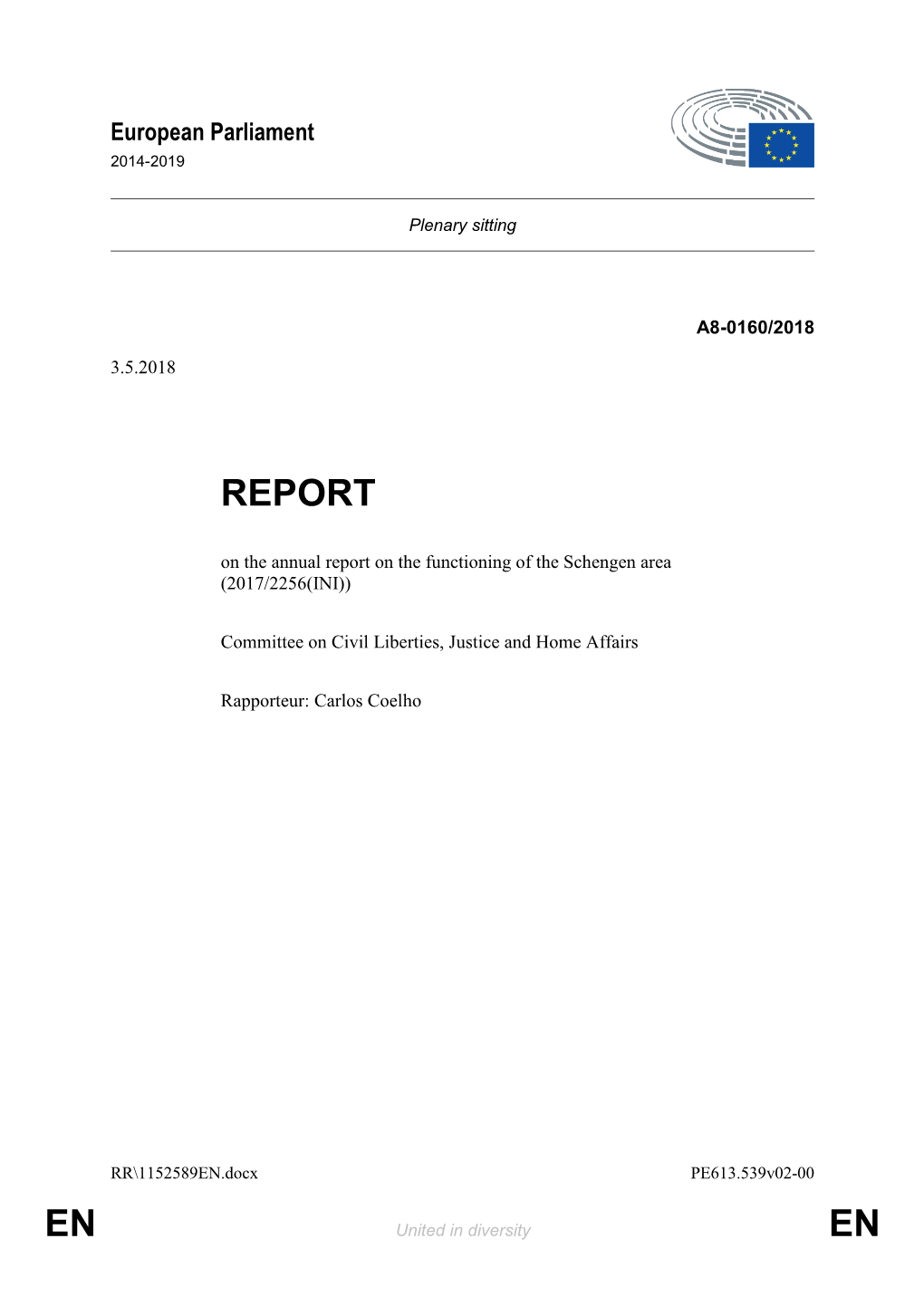 Annual Report on the Functioning of the Schengen Area (2017/2256(INI))